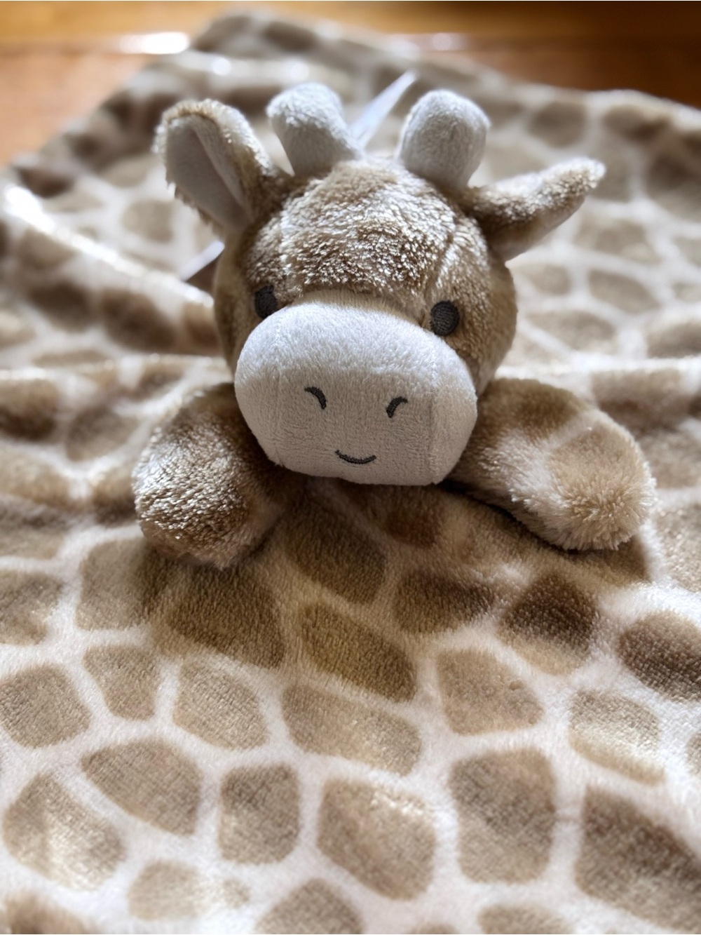 Oobles Giraffe Lovey Plush Security Blanket‎ Baby Rattle Toy DANBAR NWT